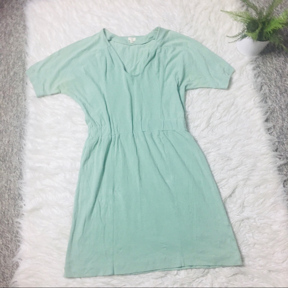 J.Crew Cotton Dress Short Sleeve Teal Size XS